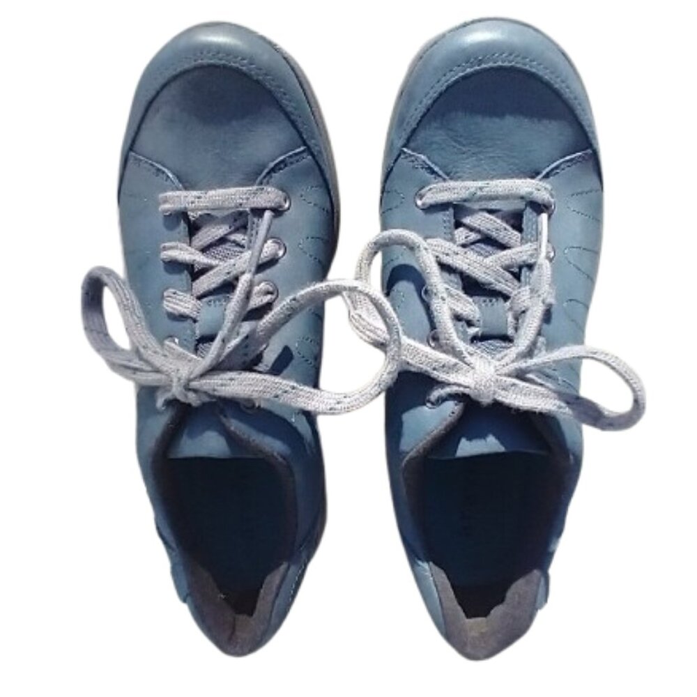 Aravon Rev Stridarc Savor Waterproof Leather Shoes 6D Stone Blue NEW